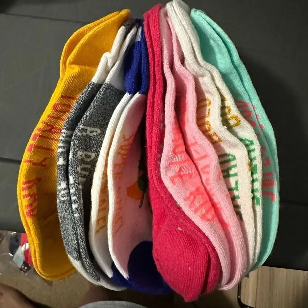 Cat & Jack no show socks bundle of 7